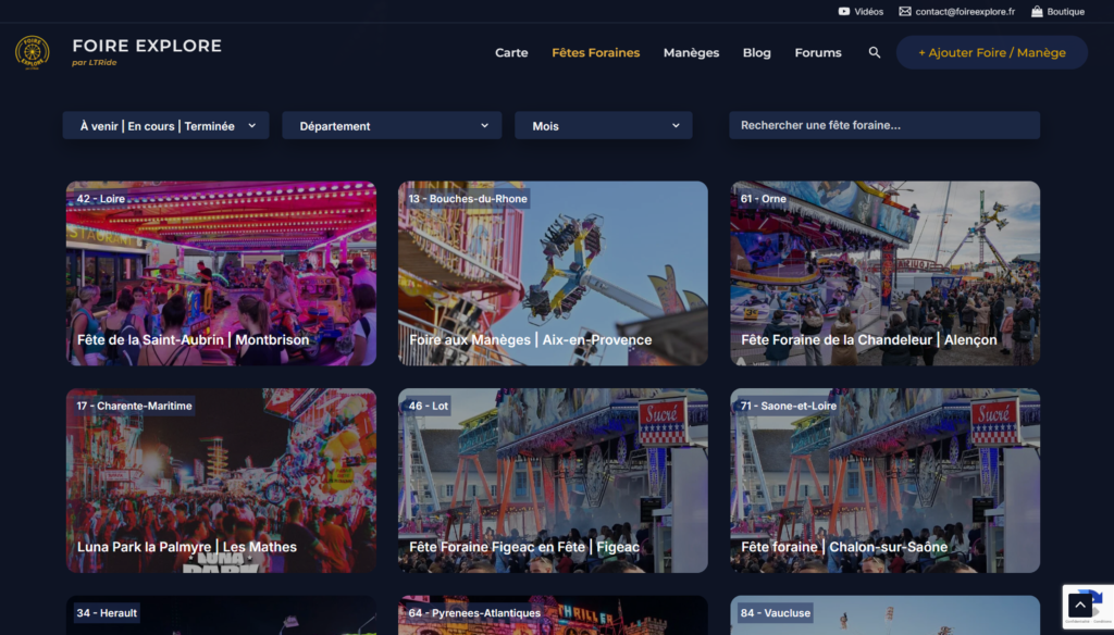 Foire Explore liste fete foraine DigitalSeine