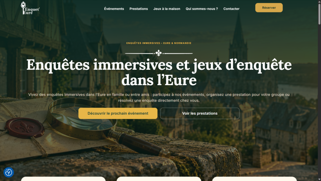 Enquêt'Eure - Création de Site Sur-Mesure | DigitalSeine 1 enquet-eure-accueil - DigitalSeine