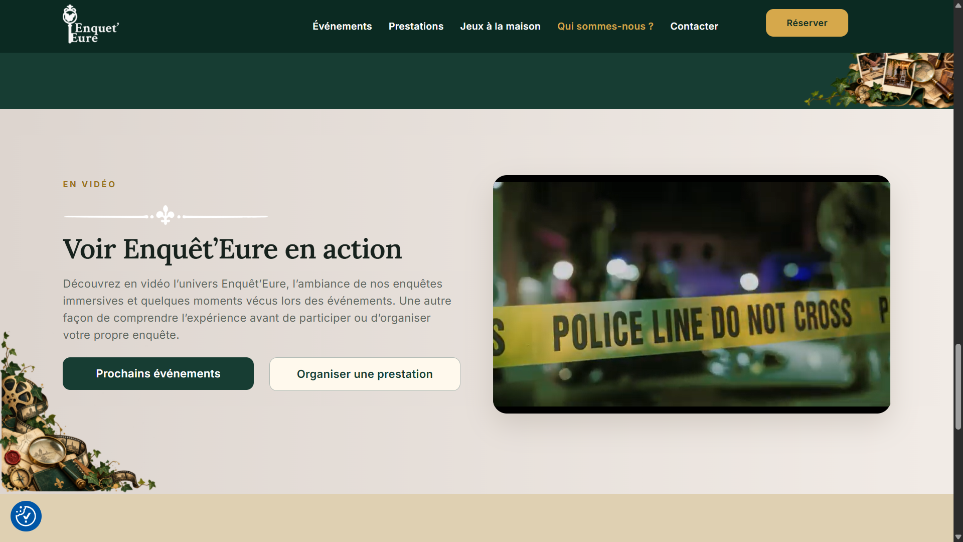 Enquêt'Eure - Création de Site Sur-Mesure | DigitalSeine 5 enquet eure section en video DigitalSeine