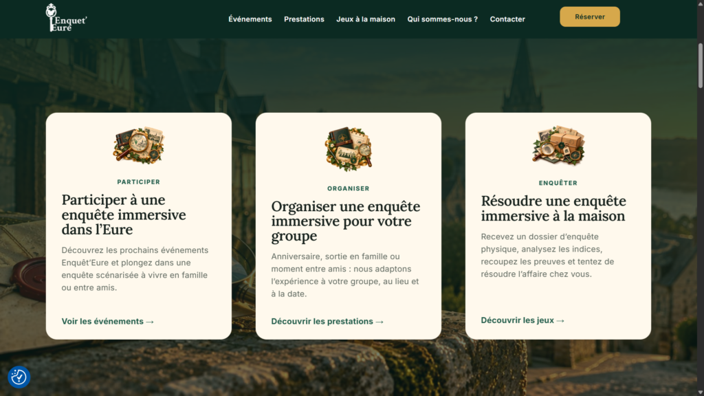 Enquêt'Eure - Création de Site Sur-Mesure | DigitalSeine 2 enquet eure section ux DigitalSeine